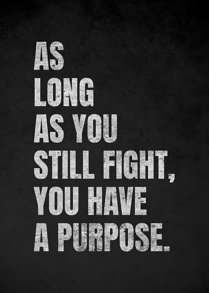 Inspirational Quote on Black Background