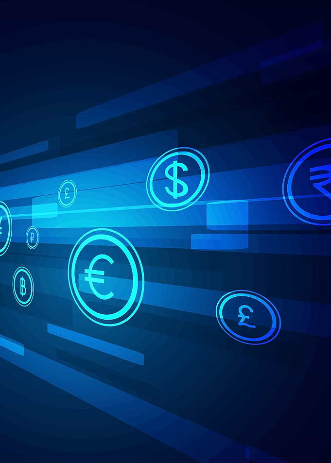 Global Currency Symbols Abstract Background