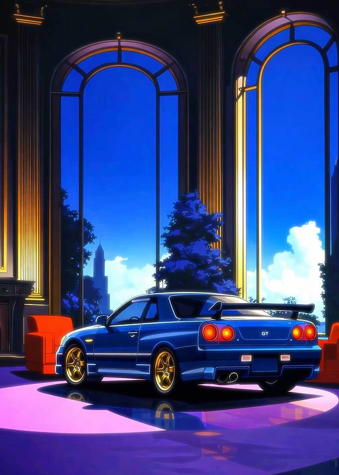 Atmospheric Bloom Nissan Skyline GTR