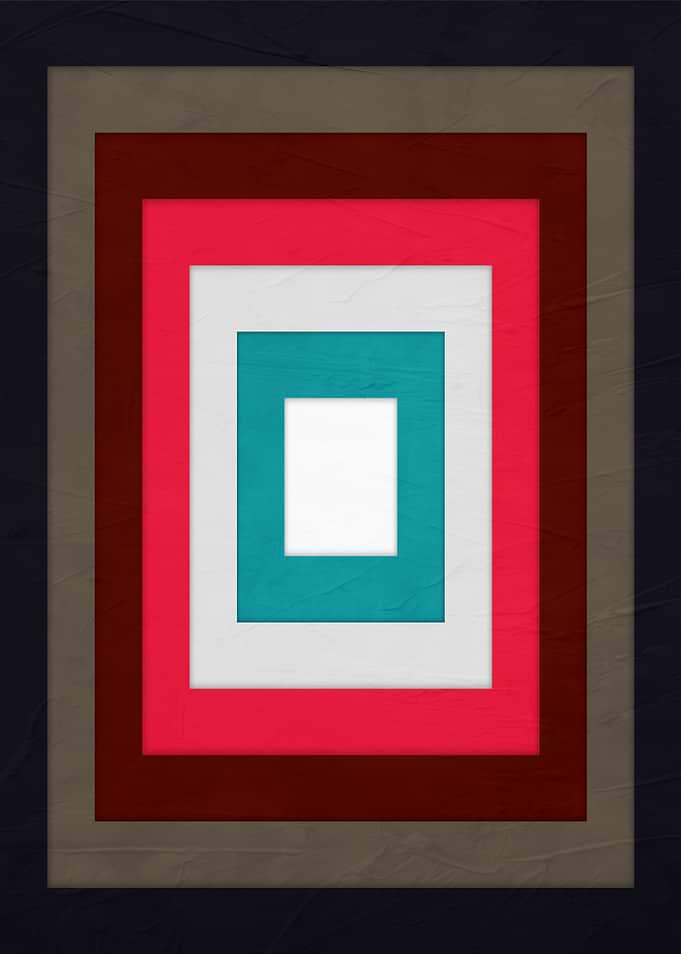 Concentric Rectangles with Textured Background