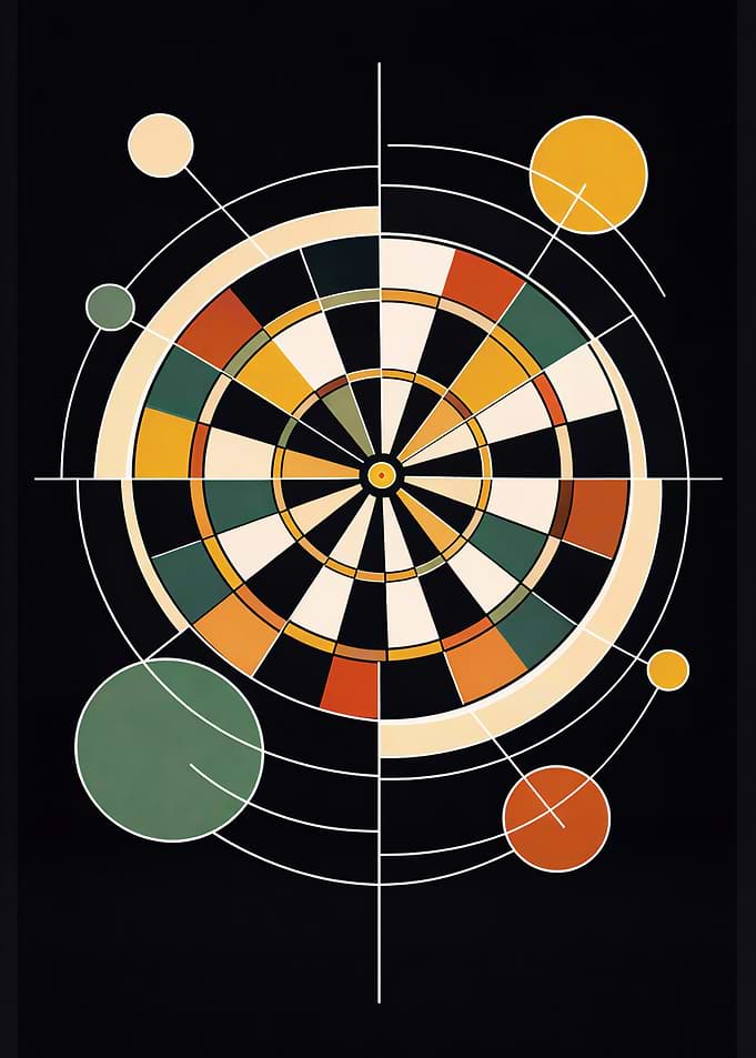Abstract Geometric Dartboard
