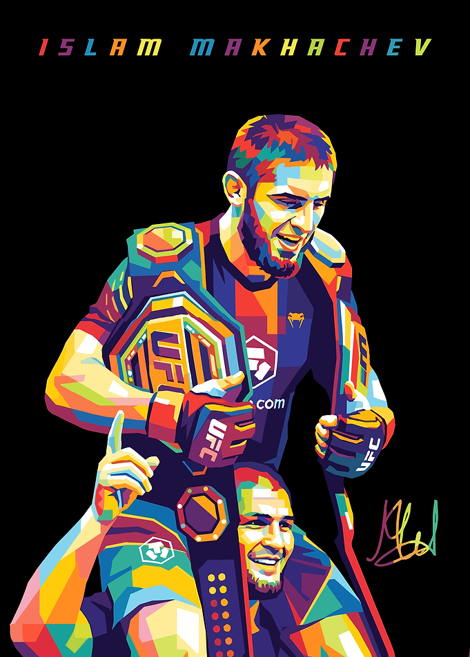 Islam Makhachev WPAP Art