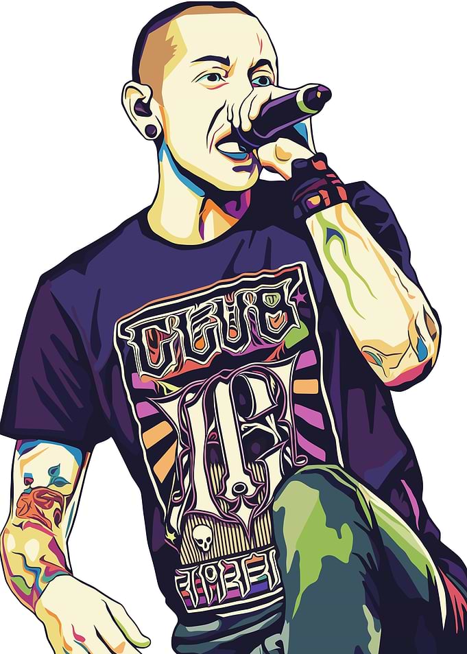 Chester Bennington Pop Art Portrait