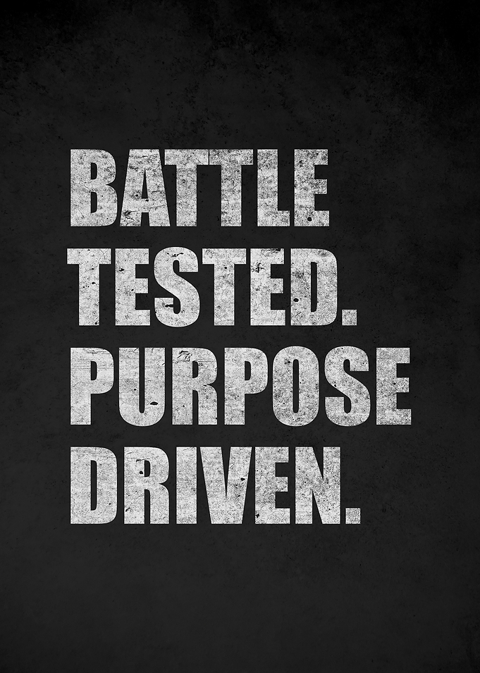 Battle Tested Purpose Driven Text Art