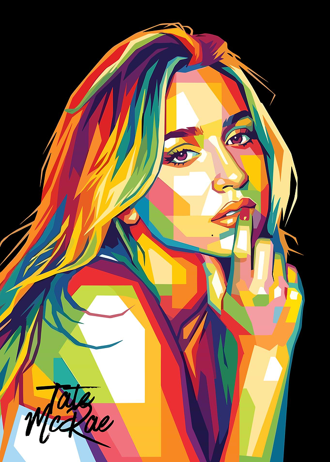 Tate McRae Pop Art Portrait