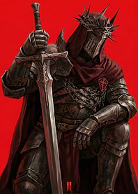 Knight with Sword and Crown of Thorns
