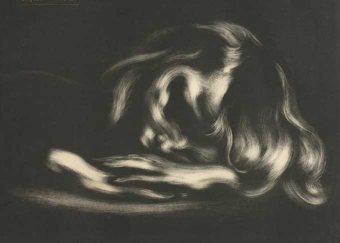 Woman's Face in Dramatic Light