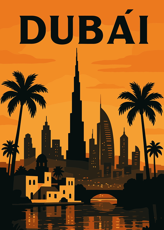 Dubai Skyline Cityscape Travel