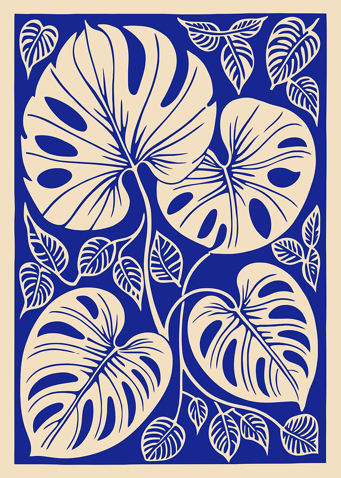 Monstera Leaves Art Print