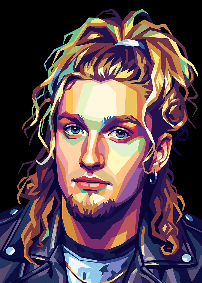 Layne Staley Pop Art Portrait of a Man