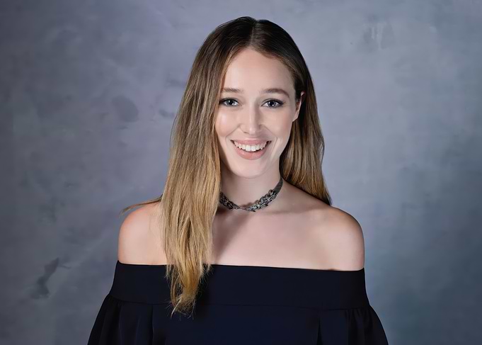 Phoebe Dynevor Off-the-Shoulder Dress