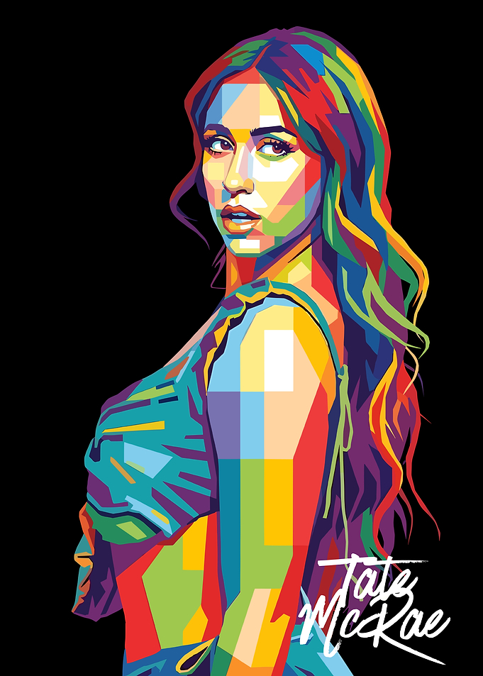 Tate McRae Pop Art Portrait