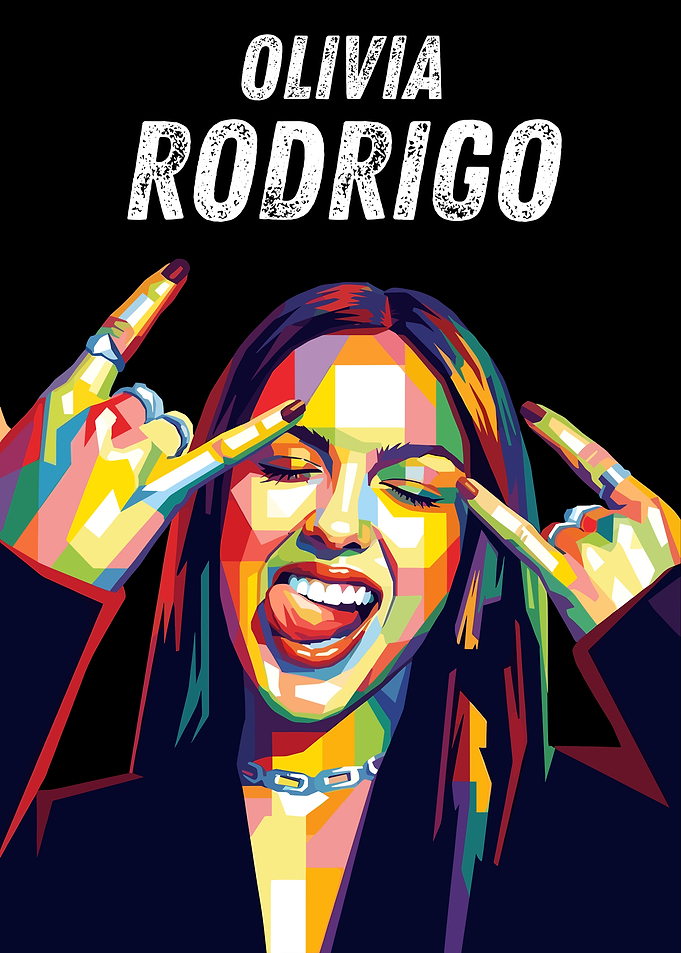 Olivia Rodrigo Pop Art Portrait