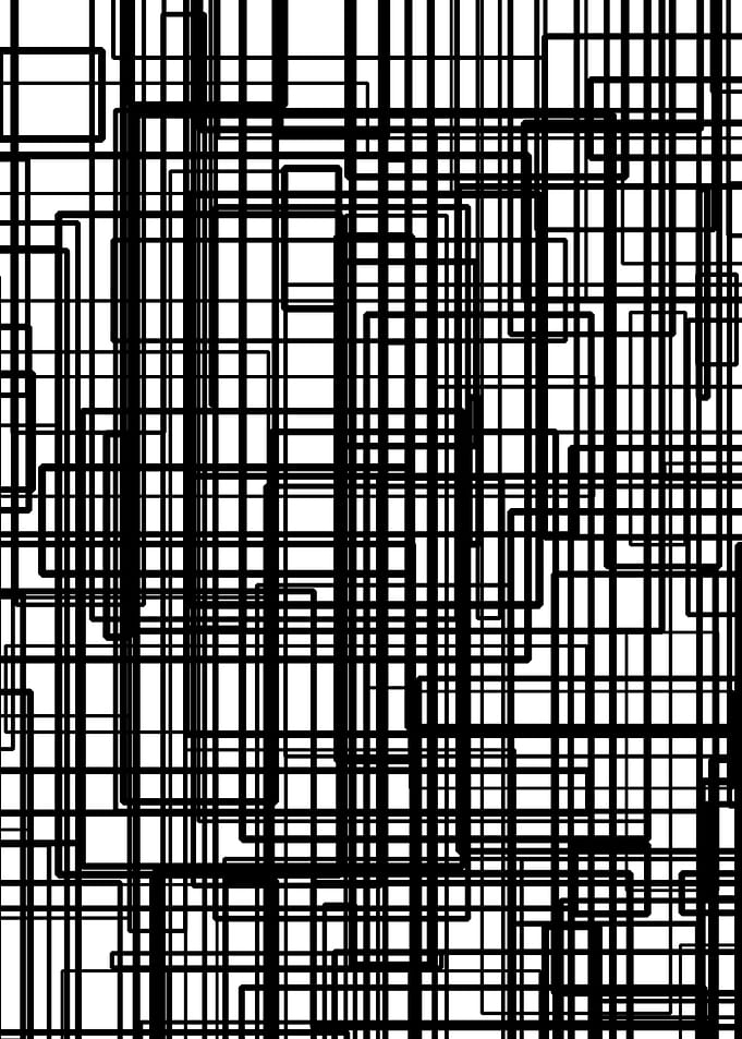Abstract Black and White Geometric Lines
