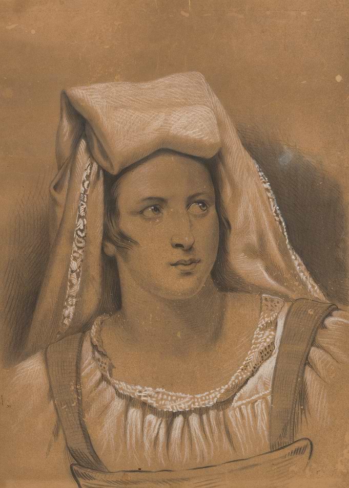Portrait of a Woman in Traditional Headdress