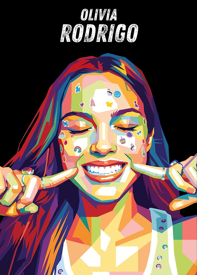 Olivia Rodrigo Pop Art Portrait