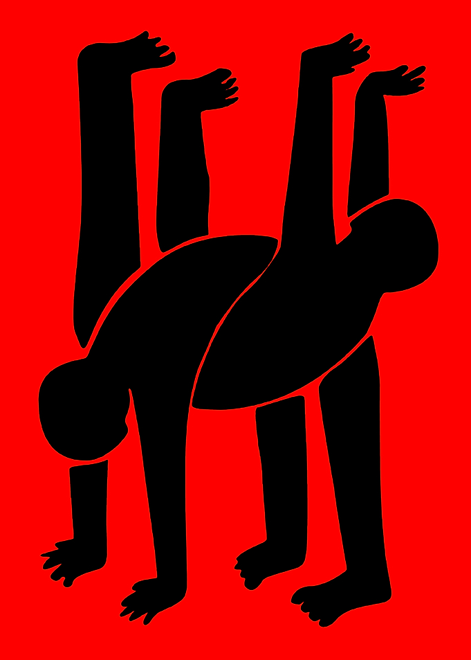 Abstract Human Figures in Motion
