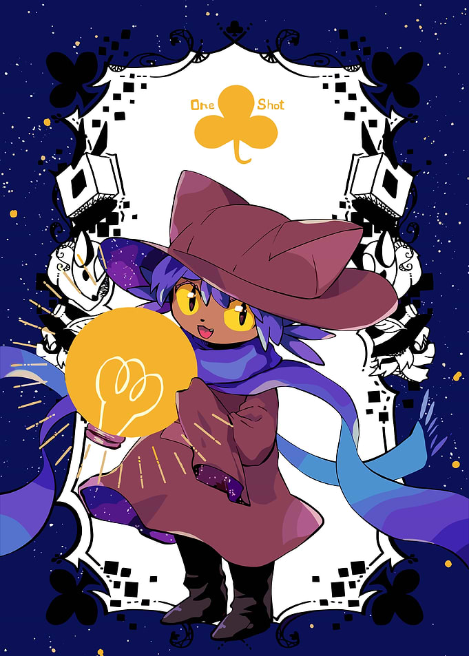 Niko holding a lightbulb