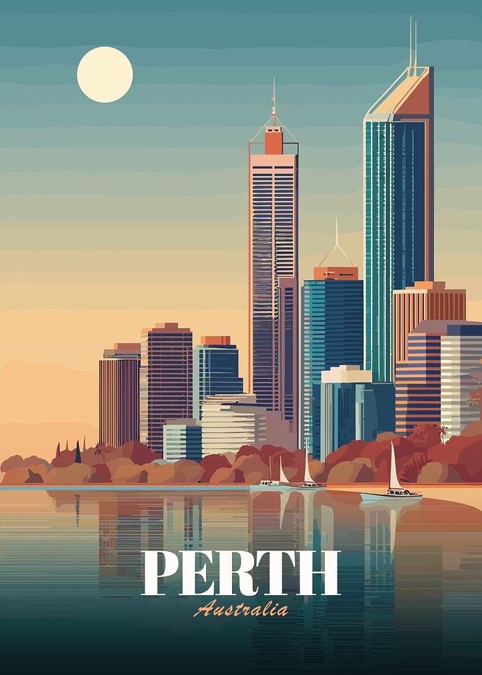 Perth Australia Skyline