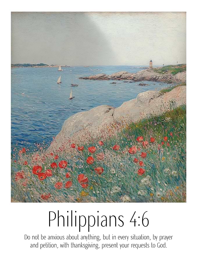 Philippians 4:6 Lighthouse Landscape