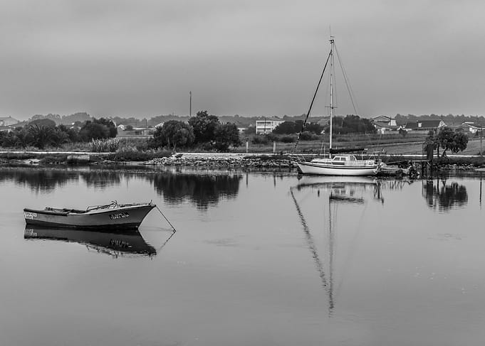Boats on a calm river