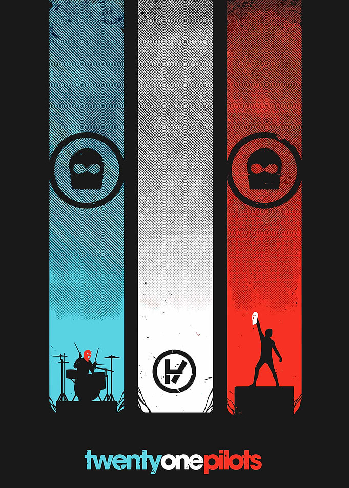 Twenty One Pilots Band Poster