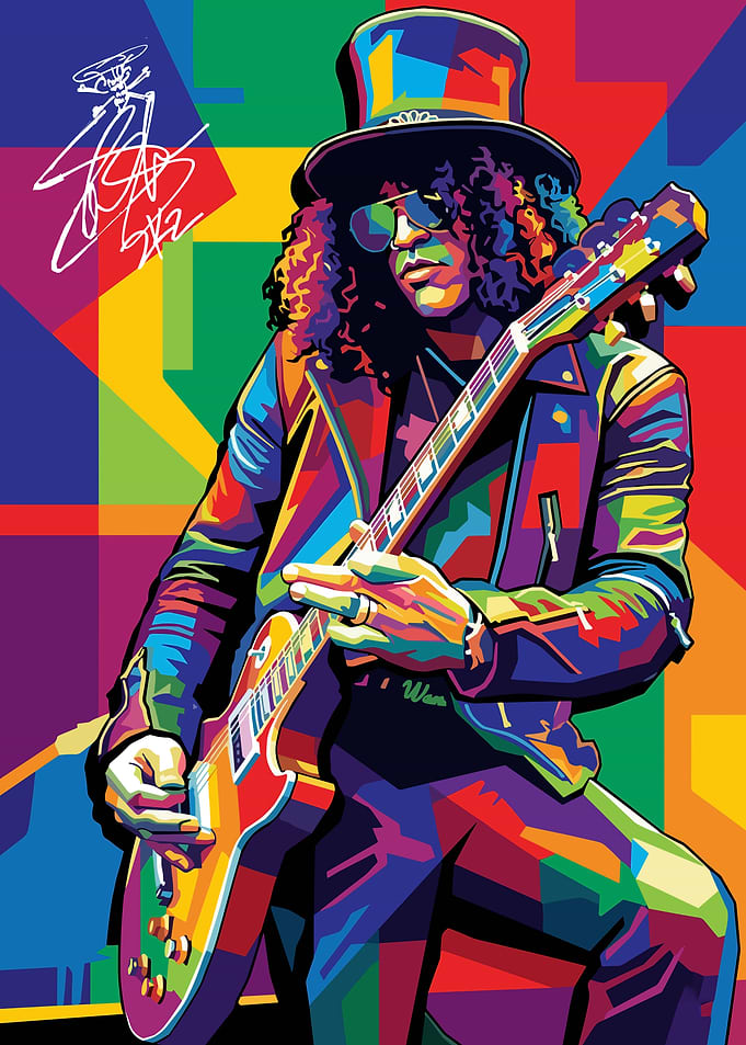 Slash Playing Guitar