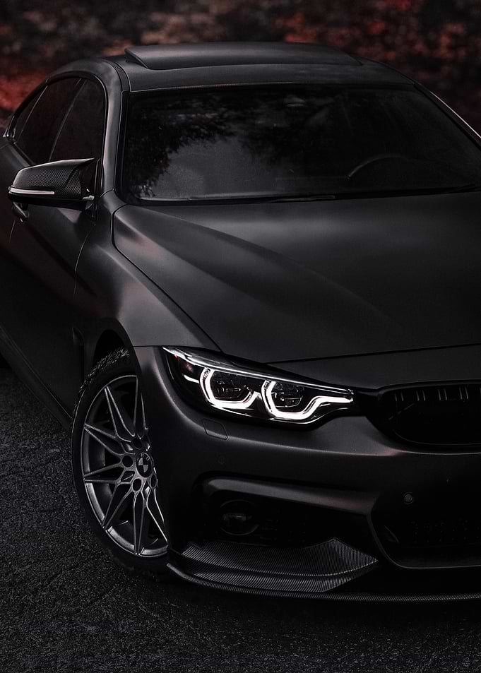 Matte Black BMW Coupe