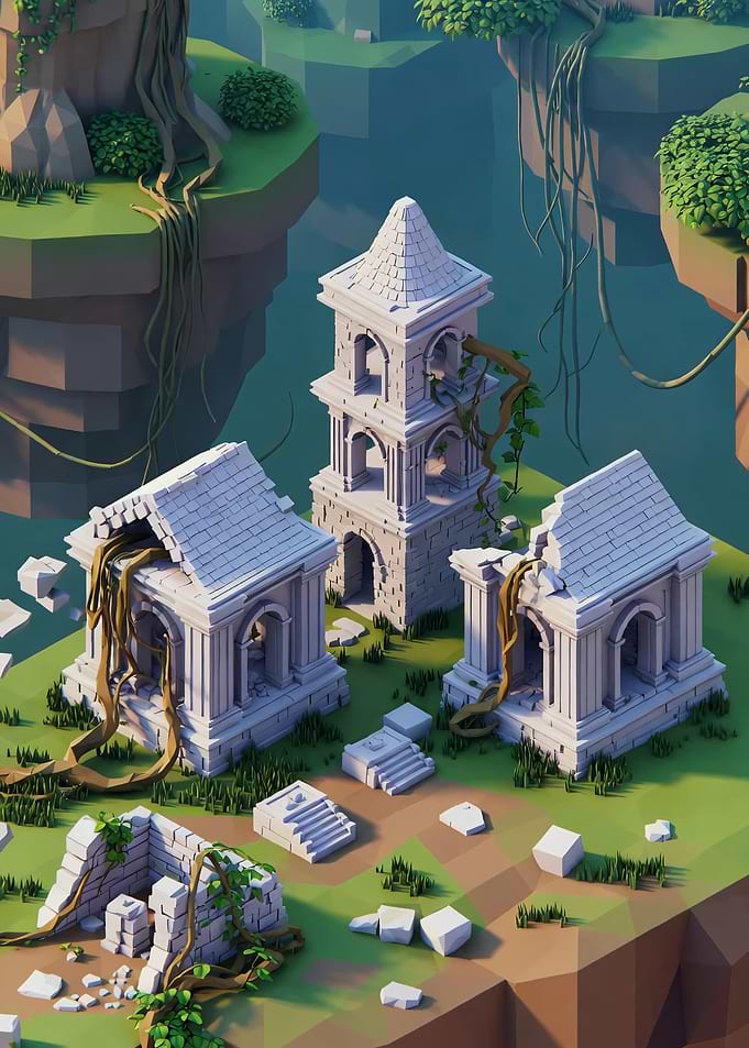 Ruins on Floating Islands