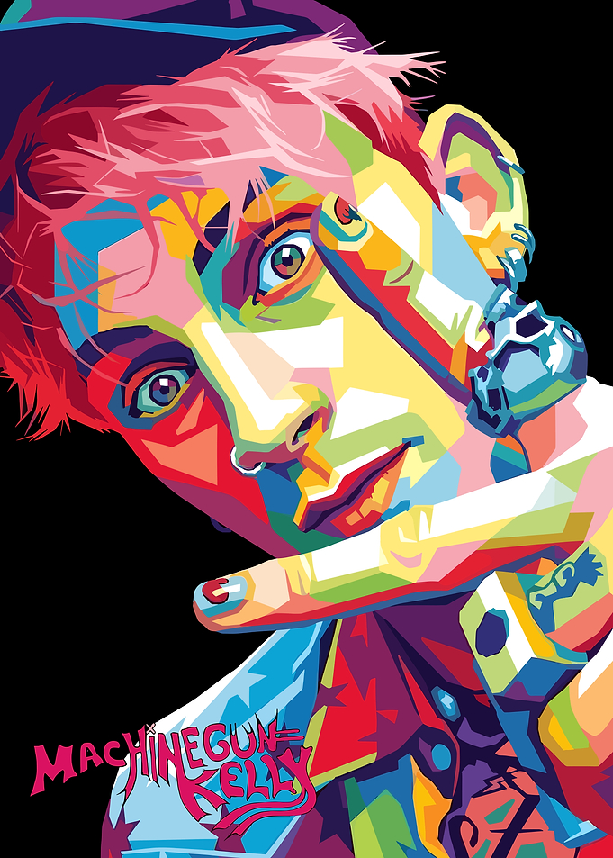 Machine Gun Kelly Pop Art Portrait