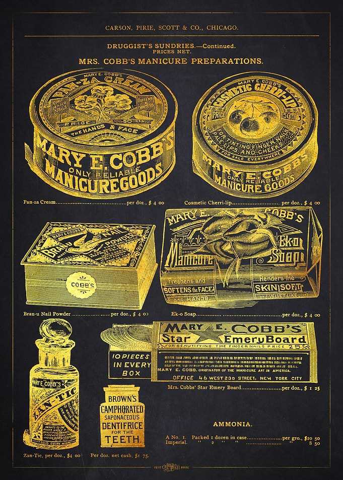 1894 Manicure Preparations Advertisement