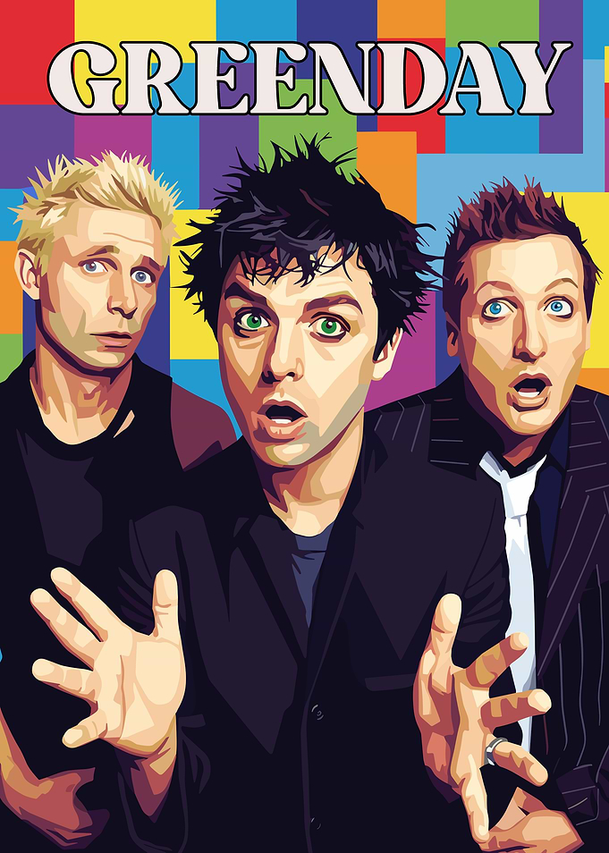 Green Day Band Pop Art