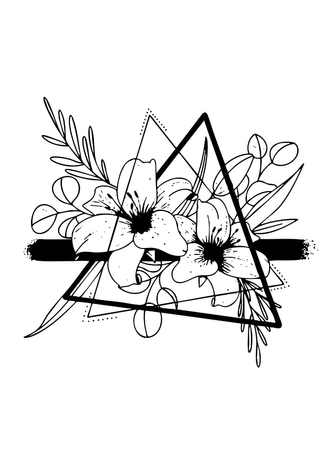 Geometric Floral Design