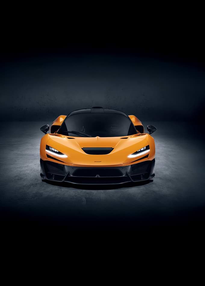 Orange McLaren Senna GTR Front View