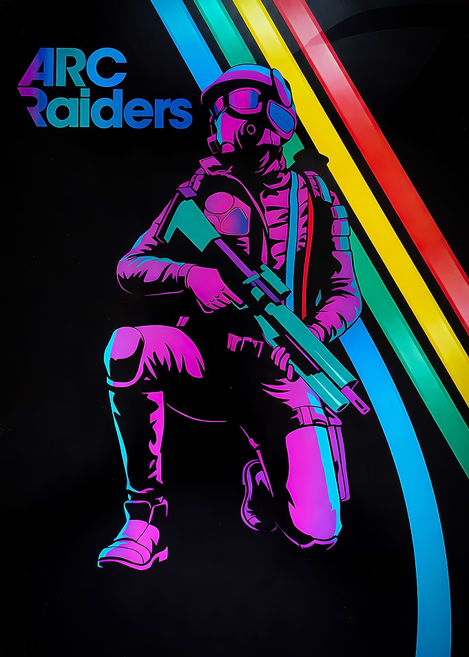 ARC Raiders Soldier with Neon Colors