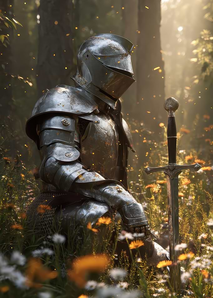 Knight in a Forest