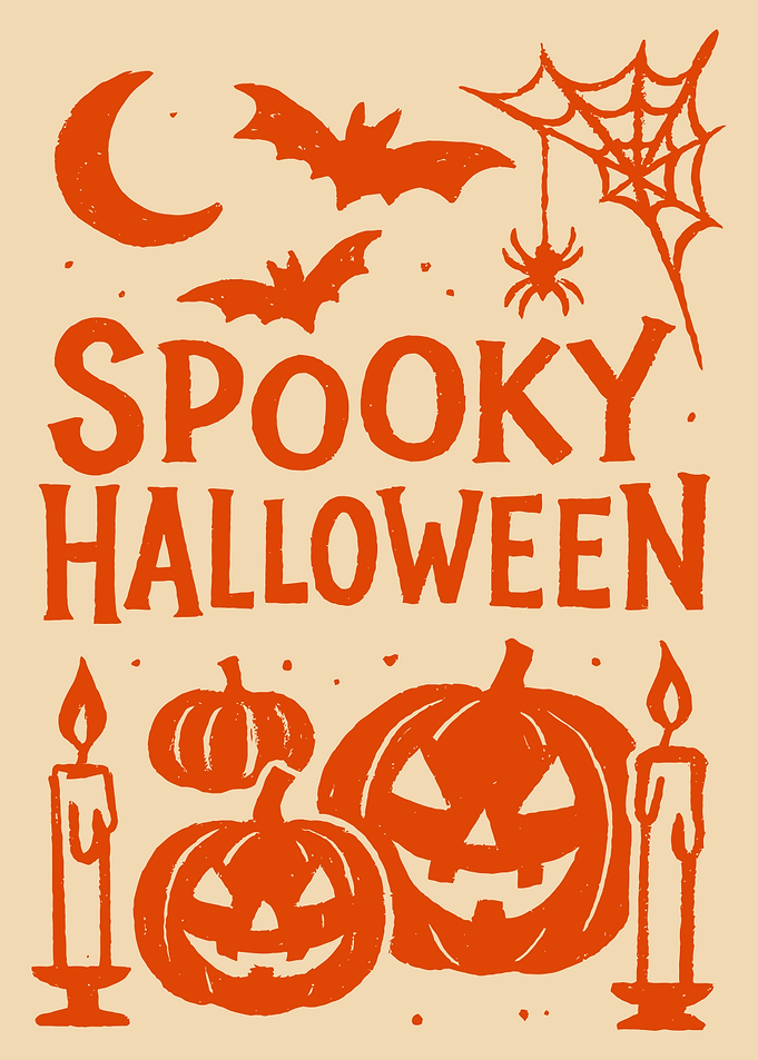 Spooky Halloween Text and Graphics
