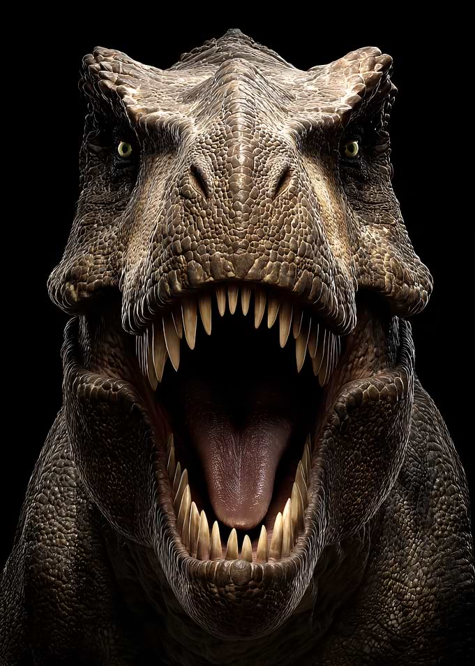 Close-up of a Tyrannosaurus Rex