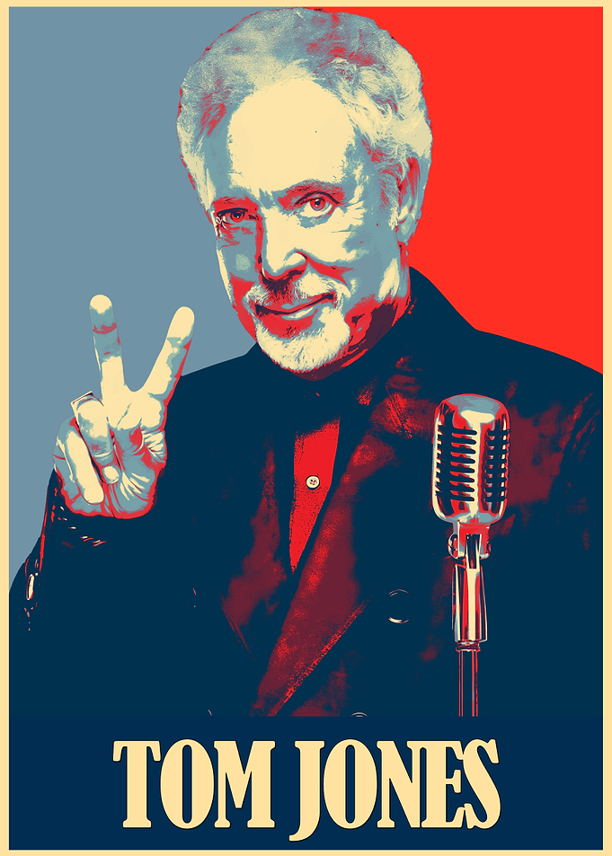 Tom Jones 'Hope' Style Poster