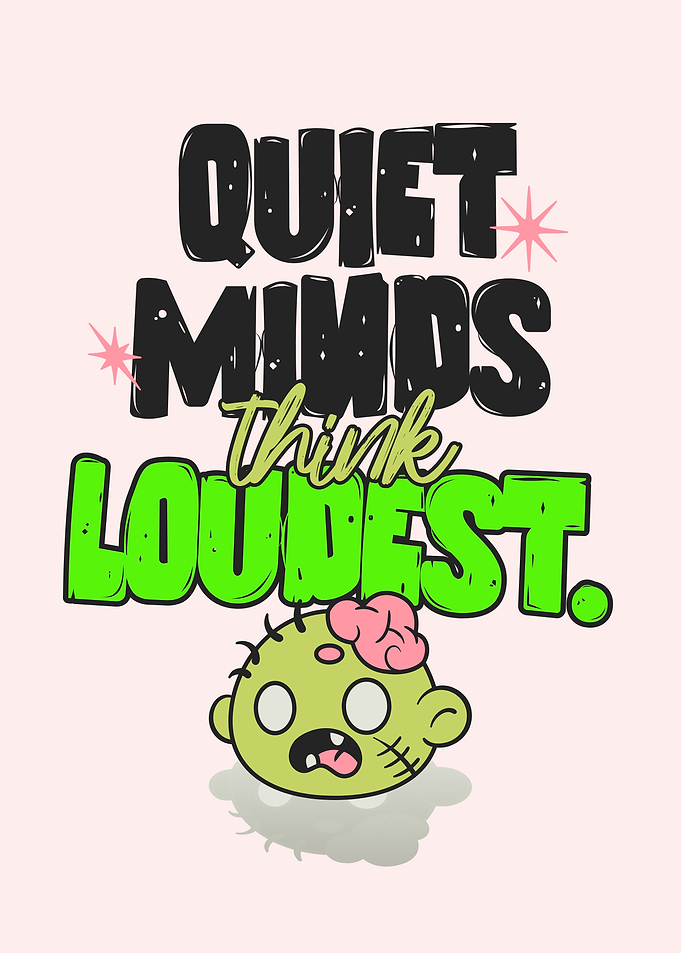 Funny Zombie Quote Art