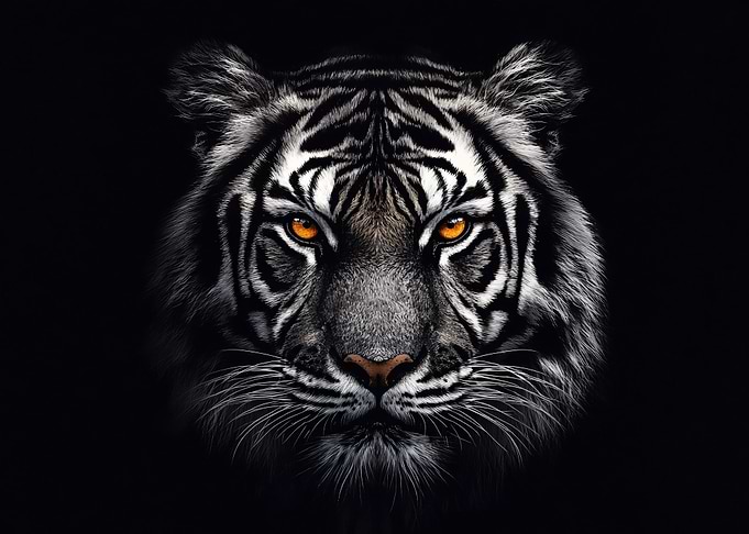 Intense Tiger Portrait