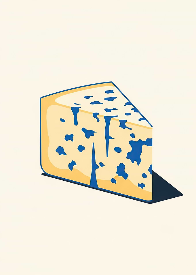 Slice of Blue Cheese
