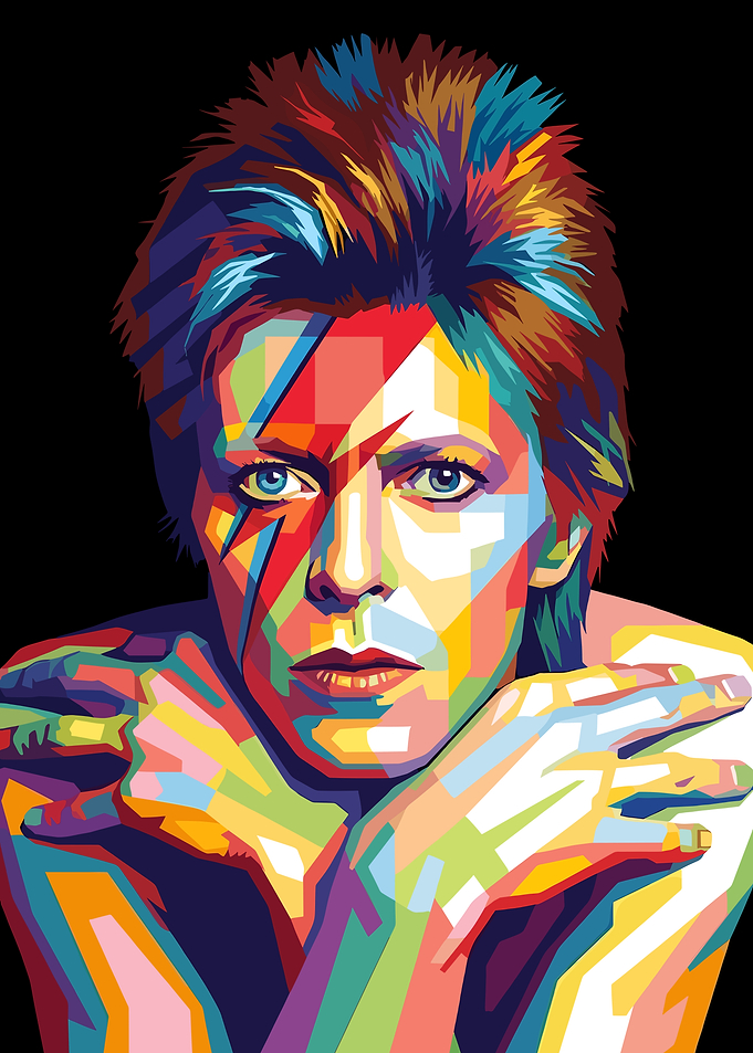 David Bowie Pop Art Portrait