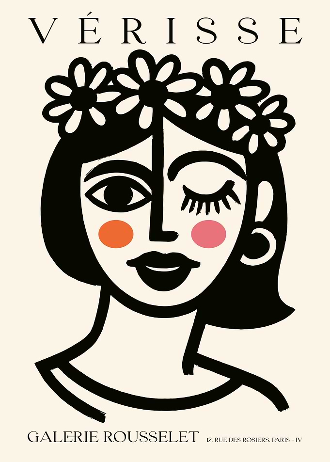 Vérisse Poster with Floral Crown