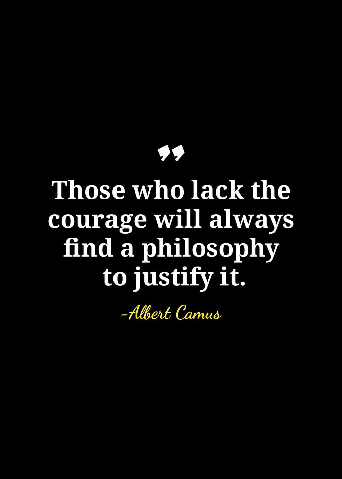 Albert Camus Quote on Courage
