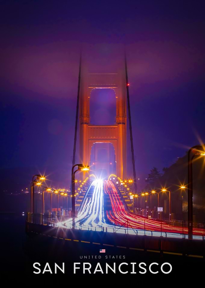 Golden Gate Bridge at Night