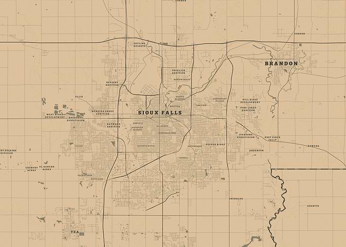Sioux Falls and Brandon