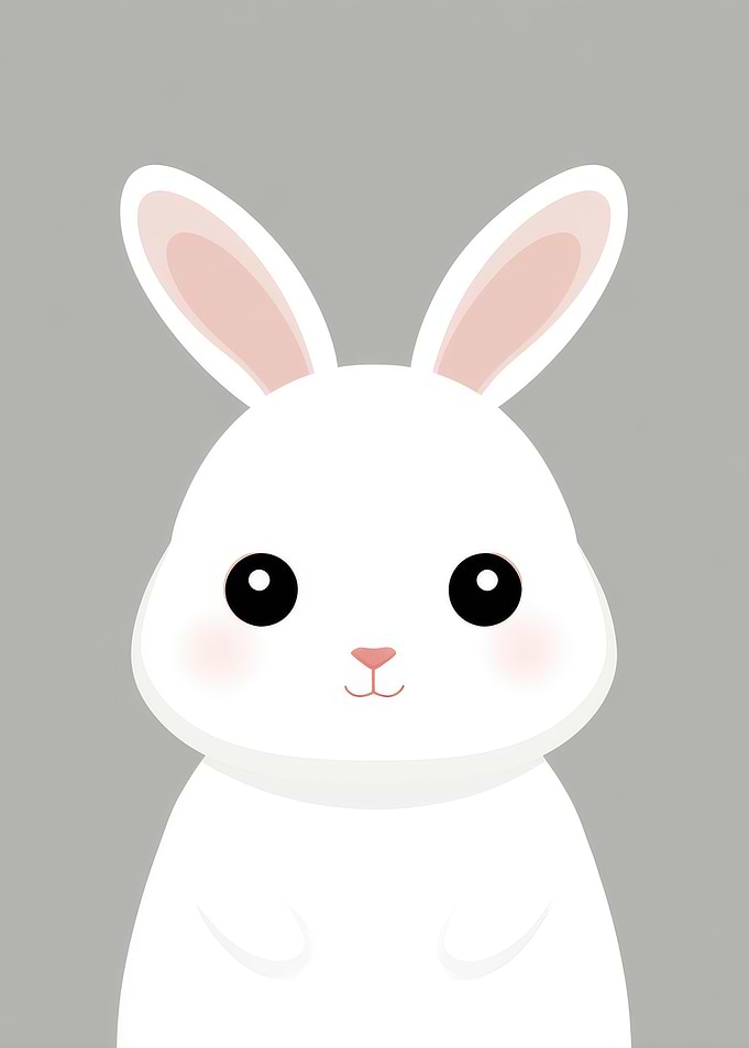 Cute White Bunny Rabbit