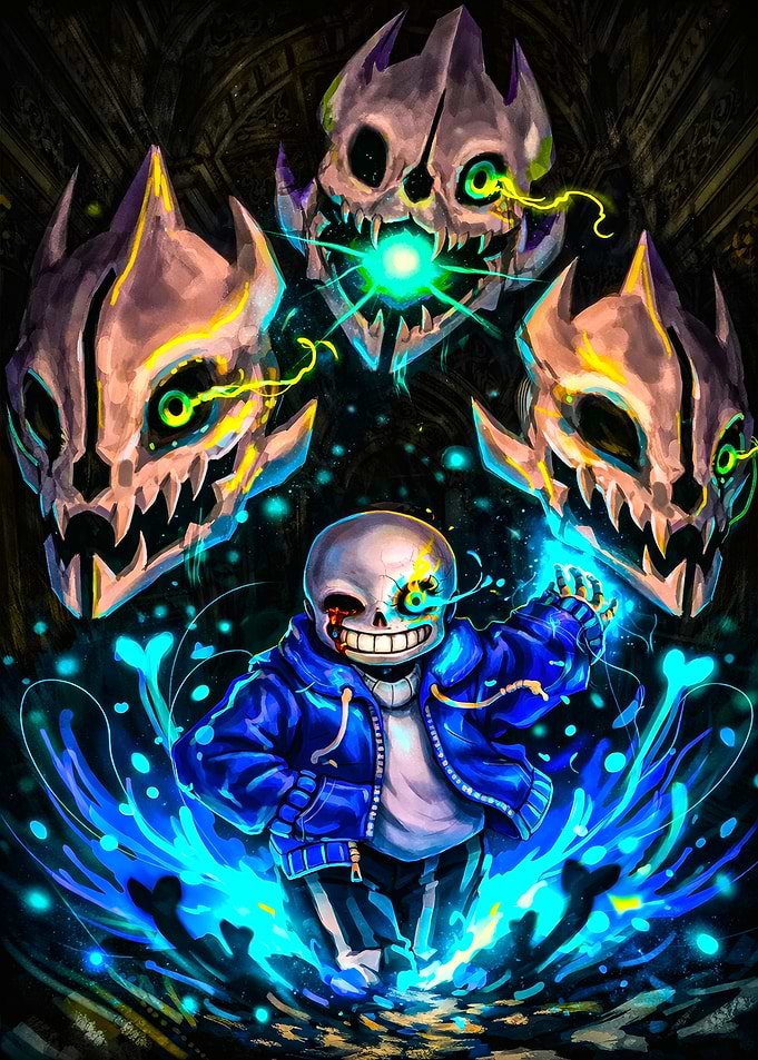 Sans Undertale Gaster Blasters Attack