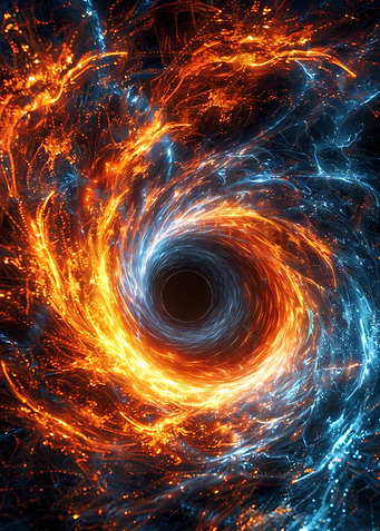 Cosmic Vortex of Fire and Ice